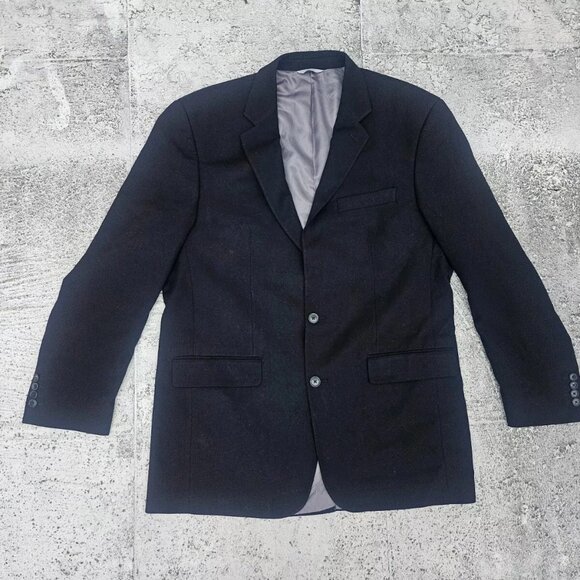 Croft & Barrow Men Blazer Black Classic Fit Sport Coat 2 Button Jacket Size 42L - Picture 4 of 8